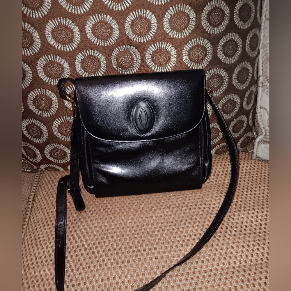 Cartier Vintage Black Shoulder Bag